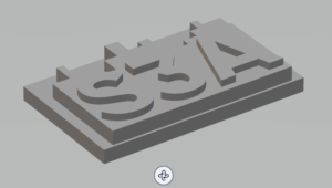 image du logo S3A modélisé en 3D